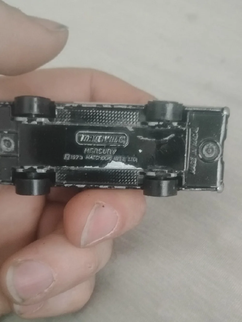 Black Space-Themed Toy Police Car - Haley's Comet Special Edition